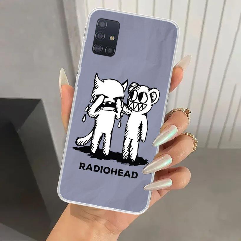 Bnad R-Radiohead Phone Case for Samsung Galaxy A52 A32 A22 A12 A02S A50S A30S A10S Note 20 Ultra 10 Plus S10 A31 A20 A71 A72 Gal
