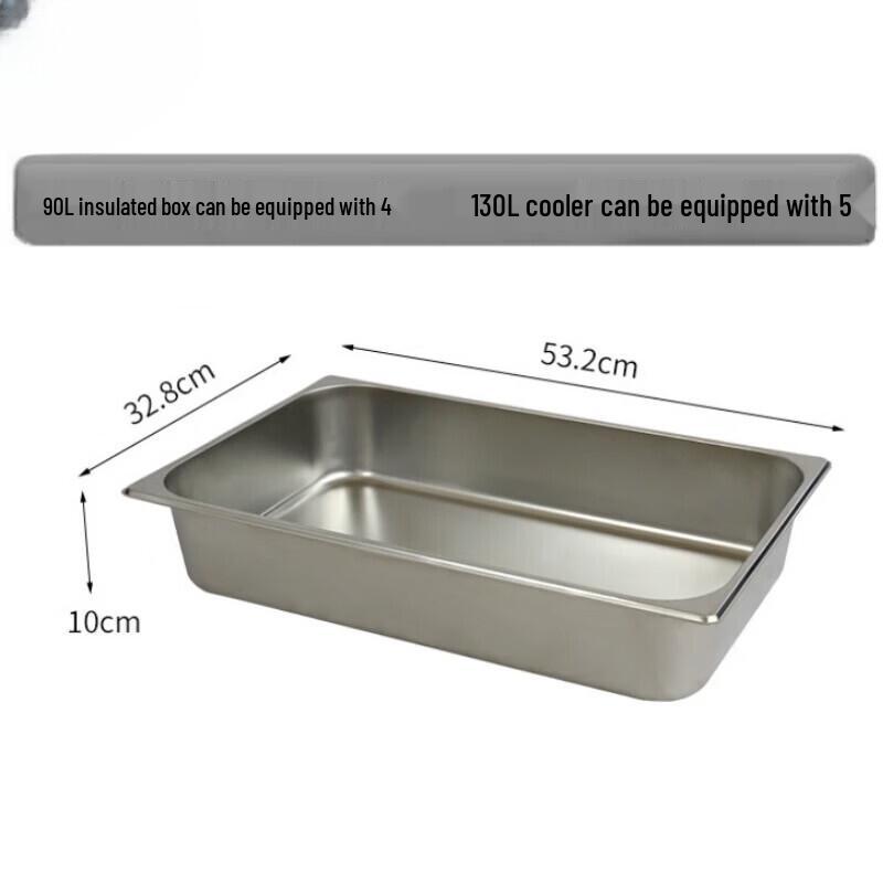 HCNRC Food-Grade Stainless Steel Pan
