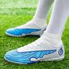 New Professional Football Shoes Boys High-top Youth Student Game Training AG Long Nail Broken Nail Sports Shoes