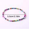 17Pcs Random Color Mixing Elastic Beaded Bracelets Bohemian Stackable Beaded Stretch Bracelets Colorful Boho Beach Bracelet Set