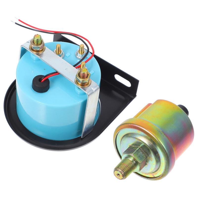 52Mm Mechanical Oil Pressure Gauge 12V for Automotive Vehicles Oil Pressure Monitoring Precise Readings Easy Installation