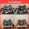 Chineseinspired Vintage Bucket Bag With Magnetic Closure And Inner Phone Pocket