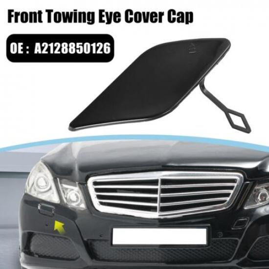 2010-2013 Mercedes-Benz E350 Front Bumper Tow Hook Cover Car A2128850126 | Black | 3 Months Manufacturer Warranty | Plastic | Right