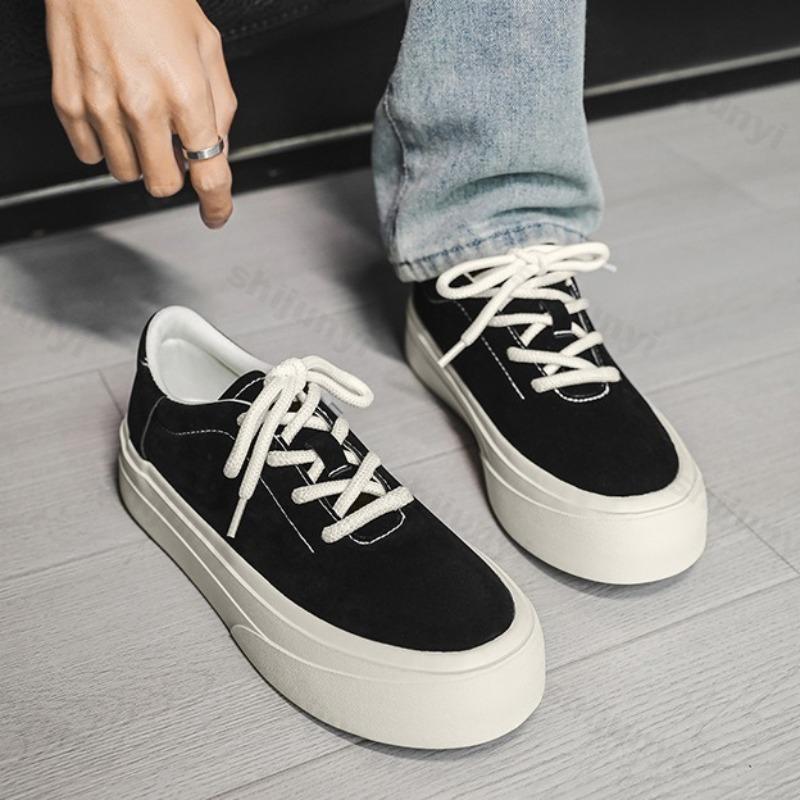 2026 Spring New Fashi Trend Low Top Thick Soled Casual Shoes for Men Comfortable Versatile N Slip Lace Up Platform sneakers