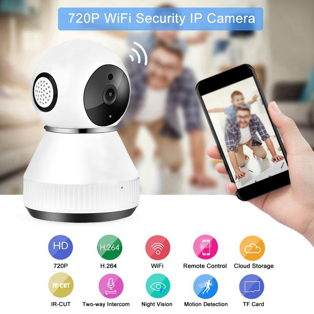 720P WiFi Home Security IP Camera Wireless PIR Detector Baby Monitoring Camera