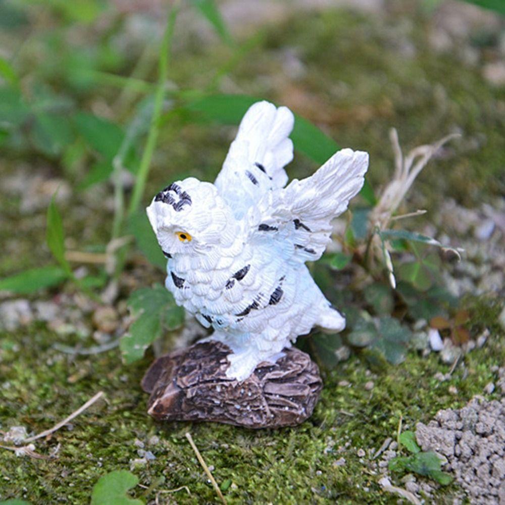 Owl Owl Figurine Resin Resin Crafts Mini Micro Landscape  Home Decor