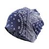 WishSource Windproof Ear Protection Cashew Flower Print Slouchy Hat for Autumn/Winter - Unisex