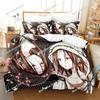 Personality 3D Printing Shaman King Bedding Set Cartoon Anime three-piece Set Adult Kid Bedroom Duvet Cover Sets Home Textiles