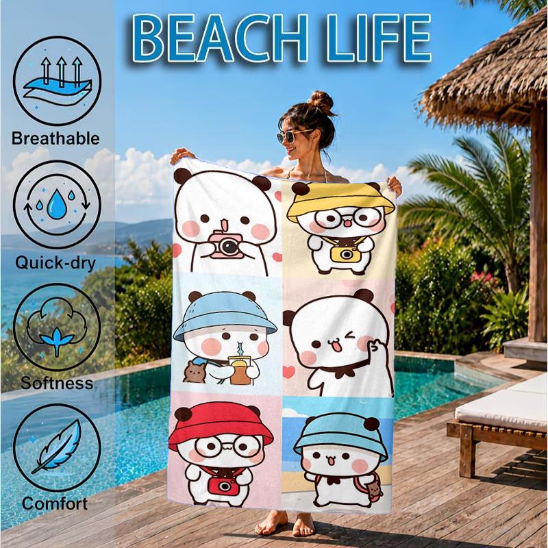 Bobo Dudu In Love Beach Towel, Microfiber Beach Towel, Perfect For Pool, Beach, Travel, Home Decor Beach Party Fan Gifts