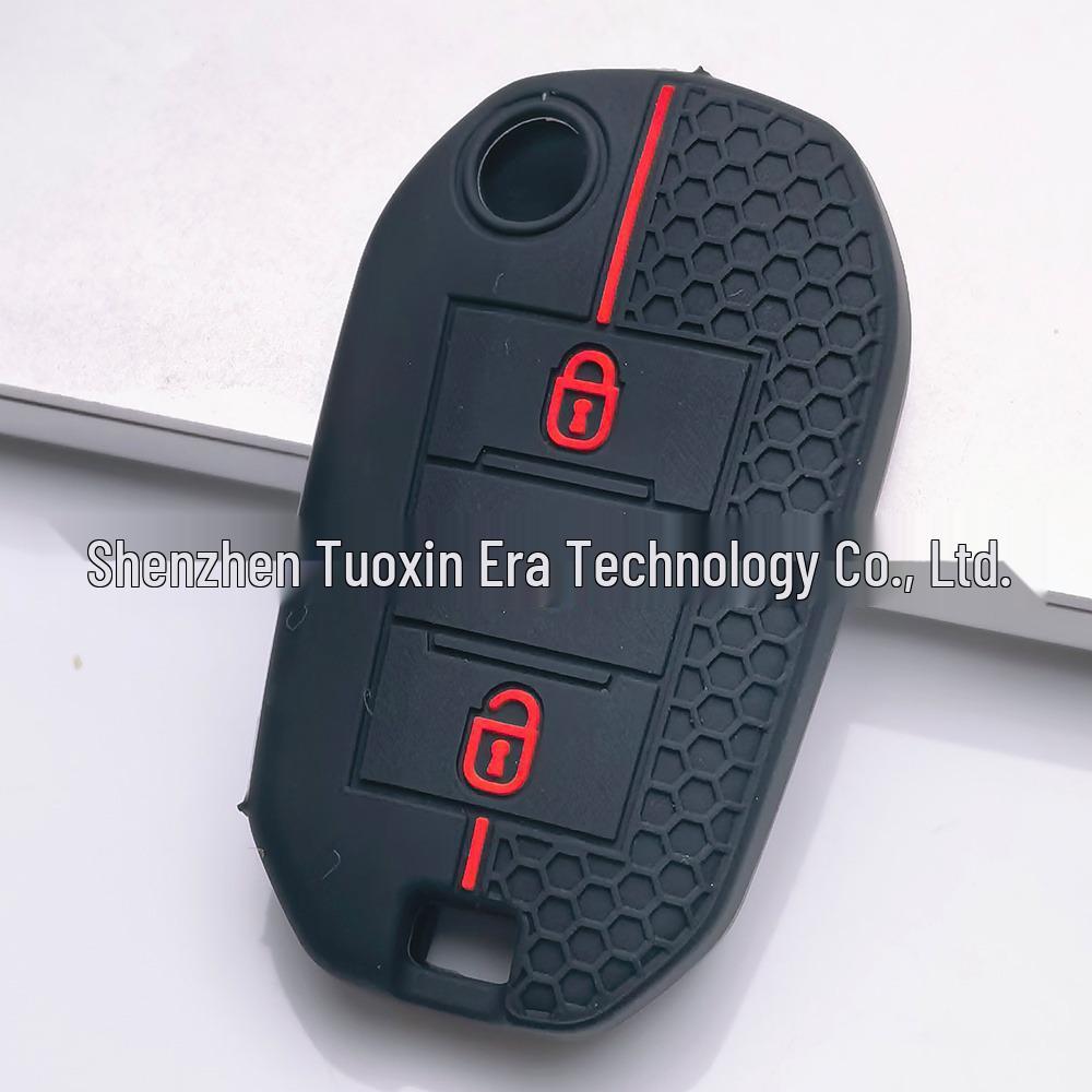 Silicone Honeycomb Car Key Cover for Peugeot 3008, 2008 & Citroen C6 Remote Control