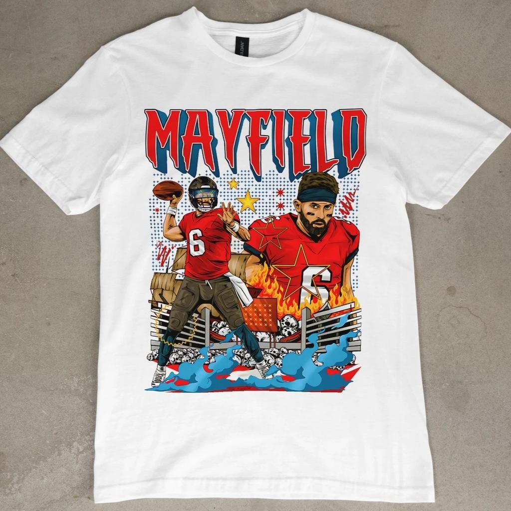 Baker Mayfield T-Shirt Tampa Bay Buccaneers Football Grafik-T-Shirt NFL Fan-Shirt