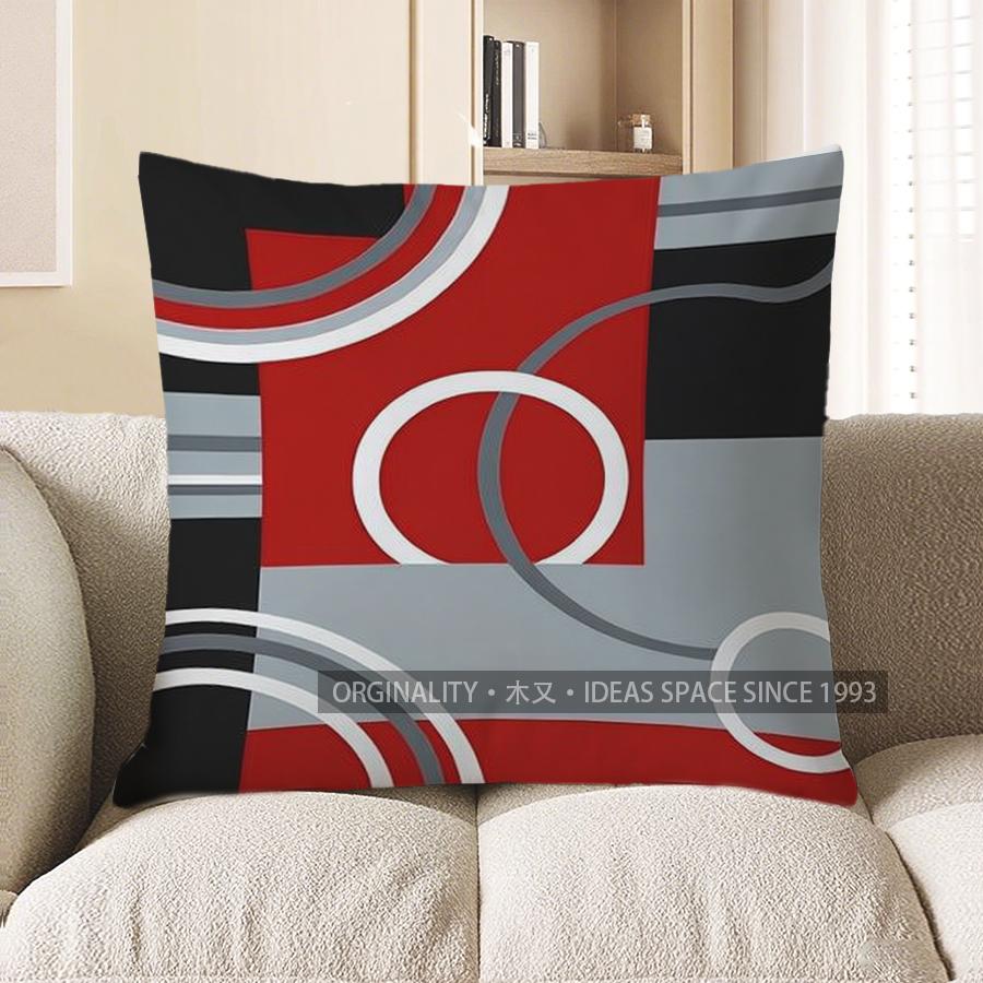 Home Decor Abstract Geometric Pattern Decorative Throw Pillow Pattern Cushion Cover Suitable For Sofa Bedroom Car Pillow Cover