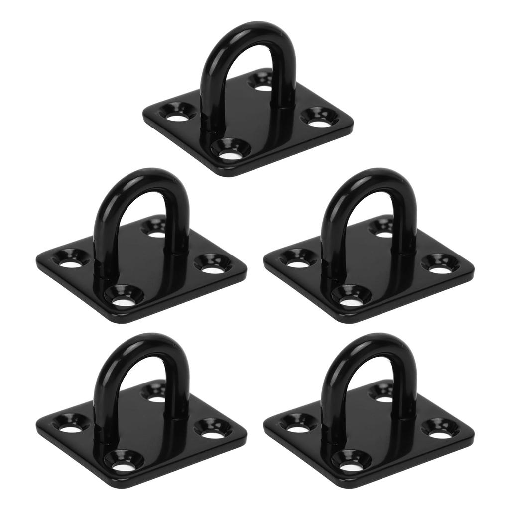 5Pcs Thickened Stainless Steel Ceiling Hook Reinforced Load Bearing Door Buckle Fixing Buckle