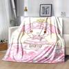 1pc, Sanrio Charming Bunny Home Decor: Cozy Flannel Blanket for Bedroom, Living Room, Travel, Camping, Car, Beach, Office Naps – Perfect Gift & Outdoo