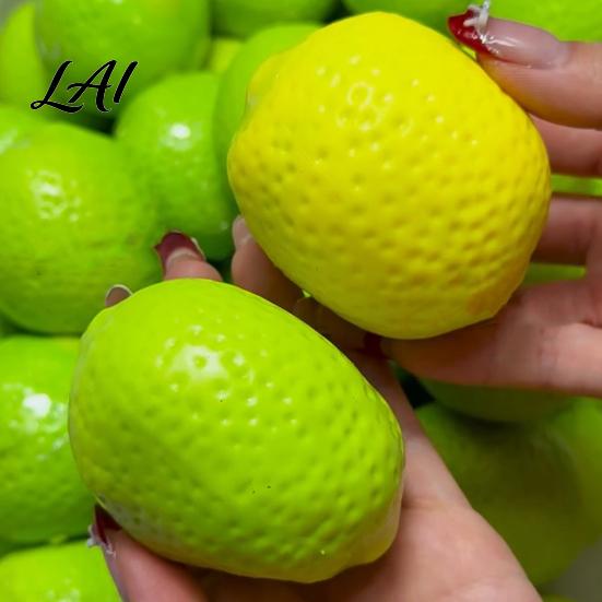 Hand Therapy Lemon Toy, Color Changing Squeeze Toy Stress Relief Crunchy Mengo Realistic Fidget