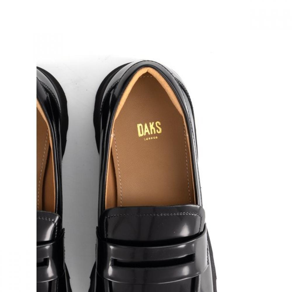 Daks Women S ShoeS 5cm Semi dreSS Chunky Loafer Drf503ba10  Black 
