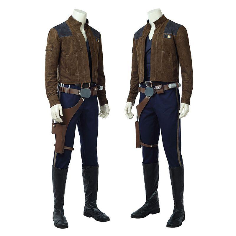 New Movie Solo A Star Wars Story Cosplay Costume Men Han Solo Premium Quality Set