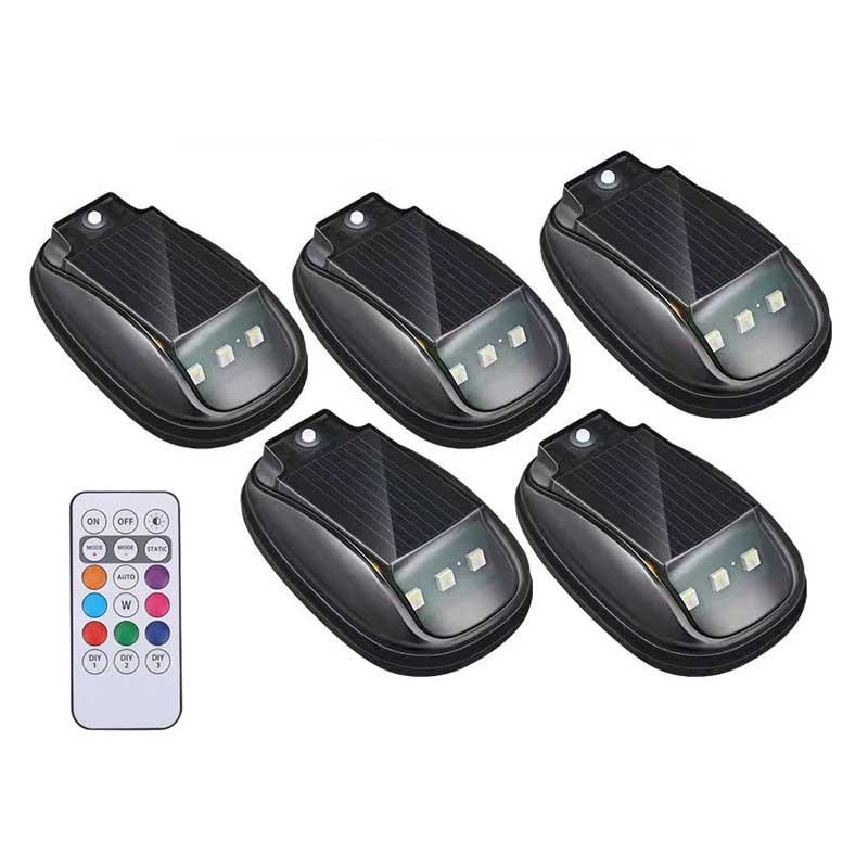 Luce Stroboscopica RGB per Tetto Auto Solare, Luci Solari per Cabina per Camion, Luci Segnalazione LED per Tetto Senza Fili Senza Foratura