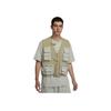 V-Neck Zipper Design Logo Embroidery Outdoor Work Multi-Pocket Sleeveless Vest Men Vests Linen FN3215-276