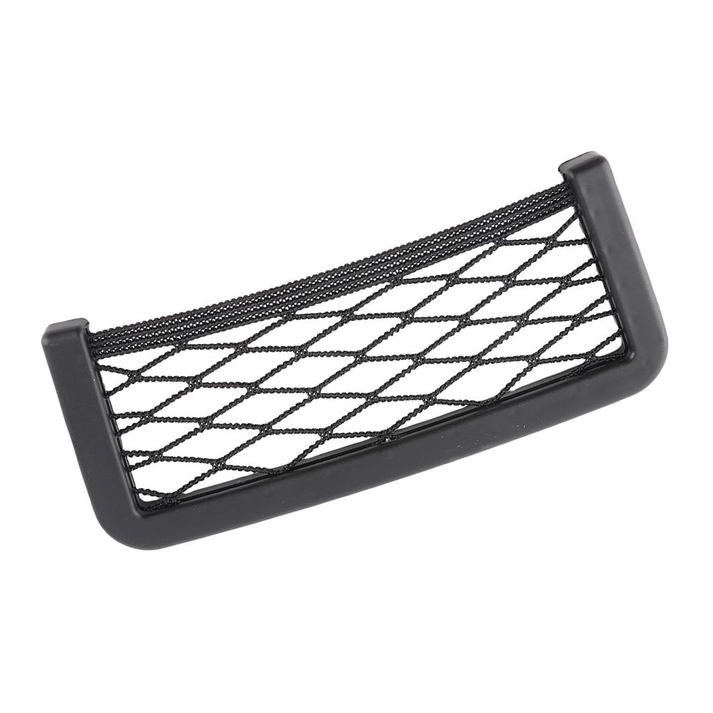 Car Storage Net Bag Back Side Phone Holder Organize Resilient GPS Black 8.5 * 20cm