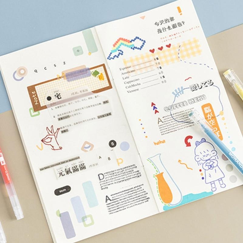 Fluorescent Color Gel Pen 0.6MM Tip Acrylic Gel Inks Pen Quick Dry for Note Taking Journaling Color Coding Highlighting