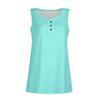 Women's Sleeveless Tank Top Button Front Round Neck Casual Summer Shirt Lightweight Soft Fabric Comfortable Fit