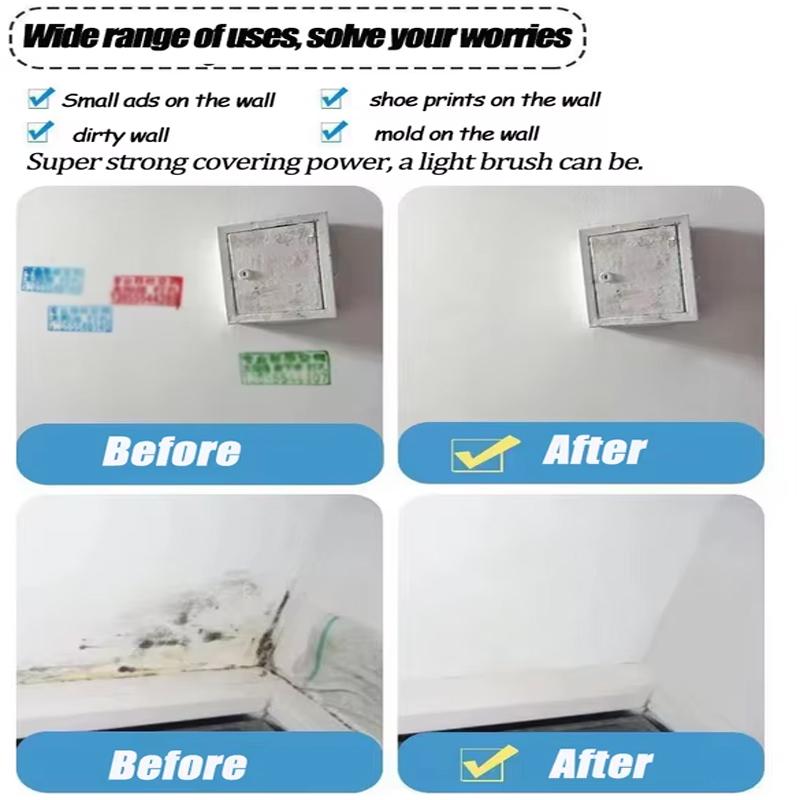 100g Weiß Rosa Wand Kleine Rolle Pinsel Farbe Innen Wand Reparatur Haushalts Wand Graffiti Reparatur Umweltschutz Farbe