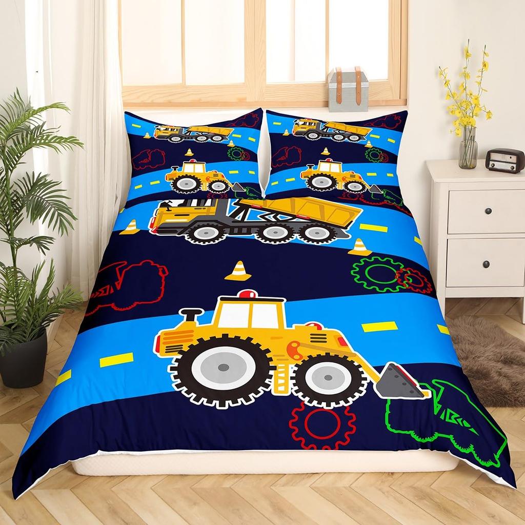 Erosebridal Ice Hockey Bedding Set Twin Hockey Player Duvet Cover for Kids Boys Girls Teens Juvenile Sports Game Comforter Cover Set Soft Mi