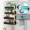 Magnetic Refrigerator Side Rack, Storage, Magnetic Rack, No Drilling Required, Space-Saving, Washing Machine, Microwave, Kitchen Storage, 5kg Weight C