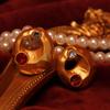 Retro Vintage Luxury Gold-Plated Gemstone Rhinestone Earrings