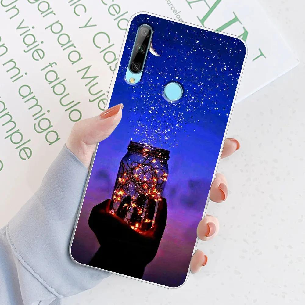For Huawei Honor 9X Case Honor 9X STK-LX1 6.59" Watercolor Marble Transparent Cases For Honor9X Cover Honor 9 X Silicone Bumper