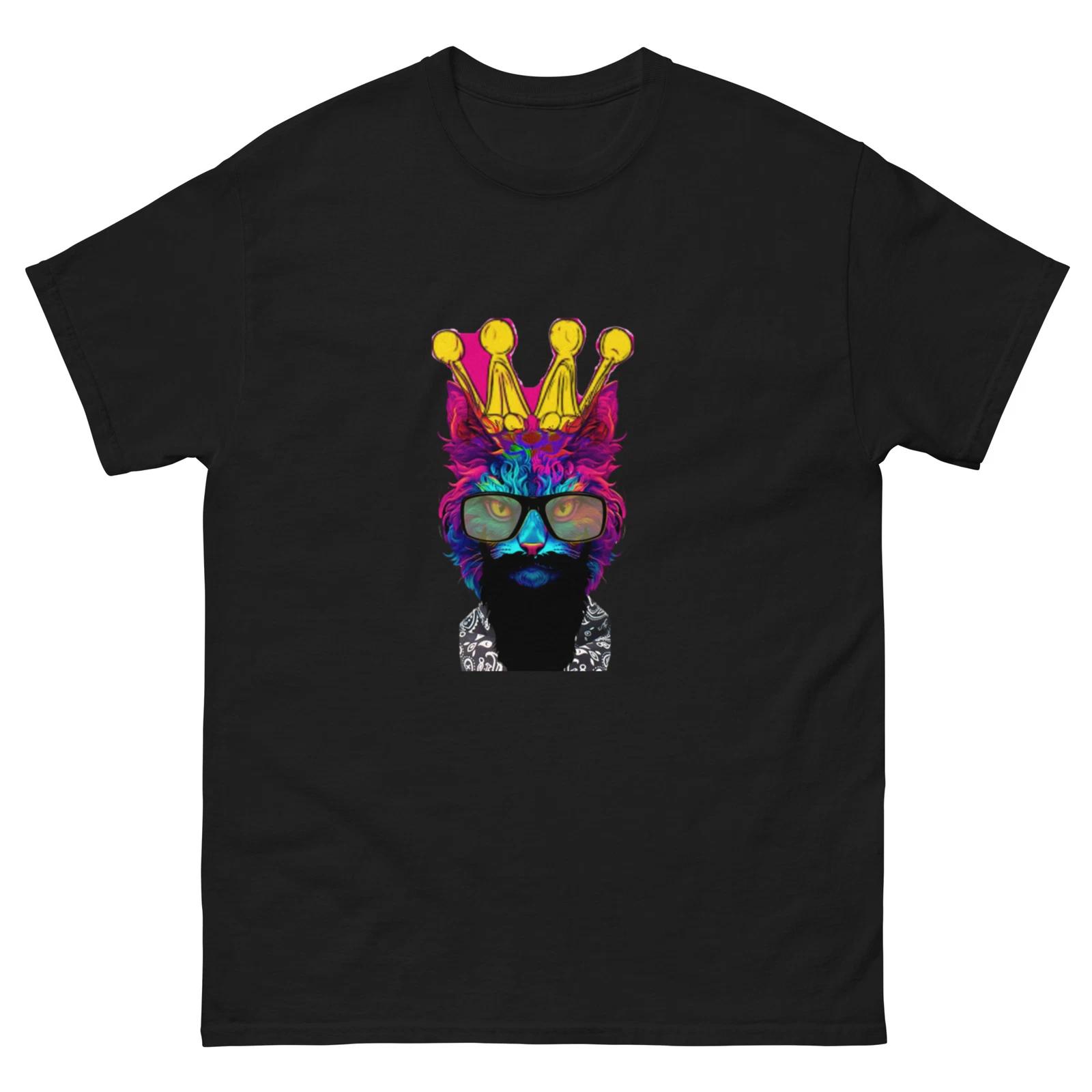 King Kitty Adult T-Shirt (Unisex) M