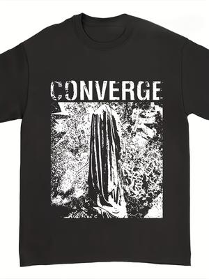 Camiseta Gráfica Unisex de Metal Gótico Converge Adecuada Para Todas Las Estaciones Ropa de Concierto y Uso Diario Lavable a Máquina