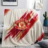 1PC Manchester Unitedaa Print Flannel Blanket, High Quality Comfortable for All Seasons, Home Decor, Warmth and Comfort, Perfect for Christmas Gifts