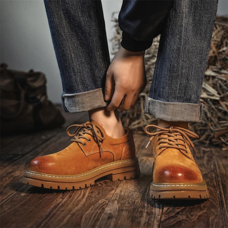 3190 low-top Martin boots spring new men's short boots British retro outdoor desert tooling boots heightening men's boots