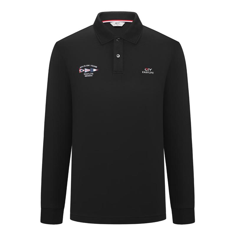 

Goldlion Men s Long Sleeve Cotton Polo Shirt 2XL
