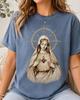 T-shirt Sacré-Cœur de Marie – T-shirt Graphique Chrétien Vierge Marie Bénie