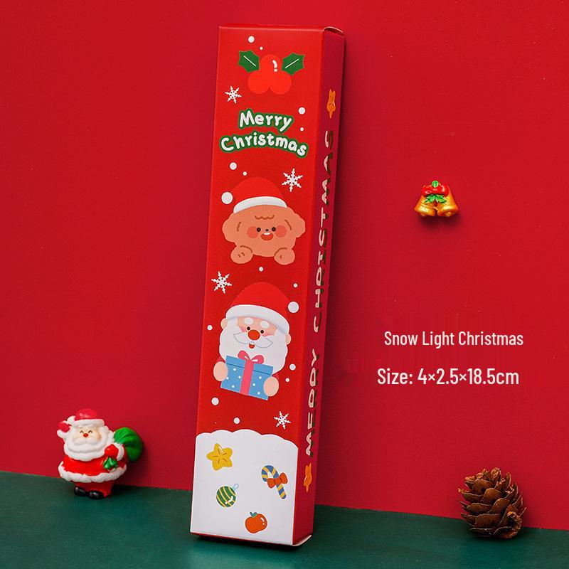 Christmas Stationery Blind Box: 5-Piece Student Pen Set - Cute Surprise Gift 18.5*4*2.5cm