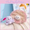 Animal Plush Keyring Featuring Octopus Seahorse Turtle Crab And Clam