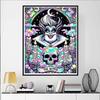 Disney 5D DIY Diamond Painting Lady Termani Dark Neon Tarot Style Illustration Full Round Diamond Mosaic Cartoon Dog Embroidery Art Painting HomeDecor