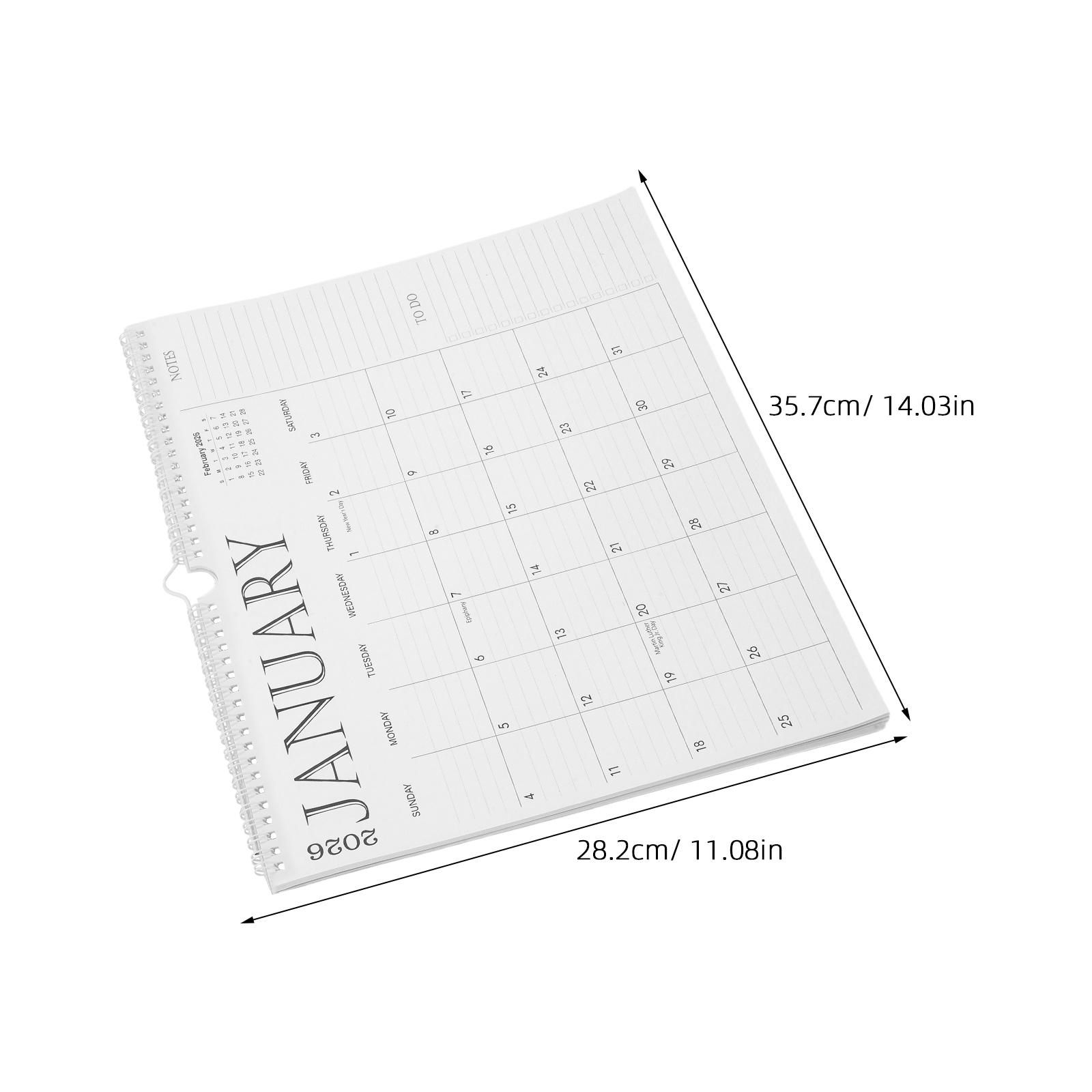 Wall Calendar - Monthly Planner Jan 2026-Jul 2027 - Yearly Wall Planner - Large Hanging Calendar with Spiral Binding Holidays