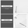 1Pcs Simple Style Acrylic Frame Indoor Desktop Picture Decor Creative Design Transparent Border Photo Frame Picture Holder