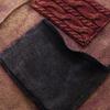 Johnature Women Vintage Winter Sweaters O-Neck Long Sleeve Patchwork Color Button Knitted Female Sweaters