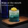 2-Piece Clear Glass Tumbler Set - Sleek Modern Cups for Water/Juice/Beverages, Dishwasher Safe Shatter-Resistant Glassware