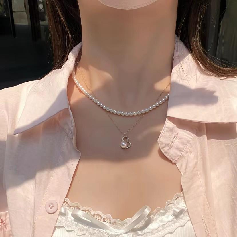 

Натуральне перлове намисто Aurora 4-4,5 мм для немовлят: Класичний, Універсальний, Високоякісний Стиль 4-4.5mm Round Nearly Flawless