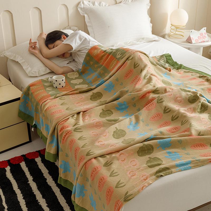 Couverture d'été légère en gaze de bambou-coton