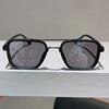 New European and American metal frame double beam retro sunglasses men's street fashion trend sunglasses