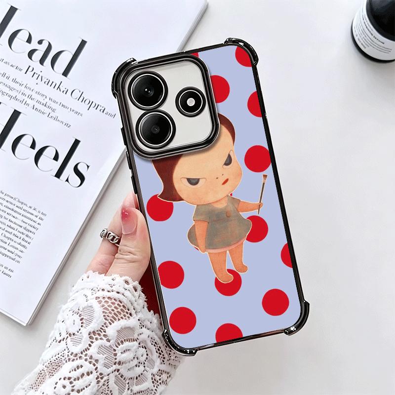 Y-Yoshitomo Nara Soft Phone Case For Xiaomi Redmi Note 14 15 Pro Plus 13 12 11S 11T 5G 10 9S 9 Plating Anti-Fall Fundas