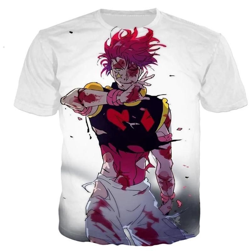 Anime Hunter X Hisoka Kreslený potisk Pánské Dámské Harajuku Kawaii Tričko Léto Dětské Dospělé Pánské Tričko Topy Oblečení Sportovní Trička