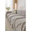 Sofakissenbezug Doppelseitig Couchbezug Chenille Ährenmuster Sofaüberwurf Housse Canapé 3 Sitzer Verstellbar